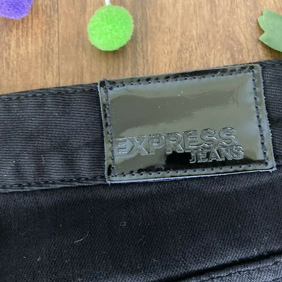 Express Women's Mia Ultra Skinny SZ 6 Black Jeans - Picture 4 of 12